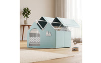 Insulated Cat House Indoor Cooling Cat House Dog Bed with Cooling Layers Enclosed for Cats, Living Room, Bedroom
