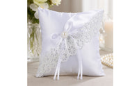 Satin Wedding Band Pillow Elegant Band Bearer Pillow Soft Easy to Carry for Bride