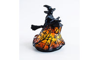 Tabletop Witch Statue with Lantern Seasonal Witch Figurine Gothic Halloween Lantern Sculpted for Collectors