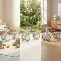 4 Wheel Balance Bike Foot to Floor Balance Bike Stable Toy for Young Children, Kids