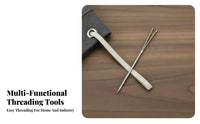 2 Pieces Elastic Band Threader Multifunctional Drawstring Threader Tool Drawstring Inserter Tool Wide Application