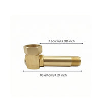 Brass Hose Reel Adapter Sturdy Hose Reel Replacement Fitting Rustproof Swivel Elbow Connector for Watering