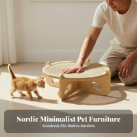 Cat Bed Reversible Mat Sisal Hammock Cat Scratcher Bed Breathable Pet Furniture for Kitten