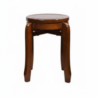 Stackable Backless Round-Top Stool Space-Saving Four-Legged Round Stool Sturdy Construction Household Furniture Minimalist Design for Restaurant Owners, Families, Homeowners, Dining Room, Kitchen, Home Office