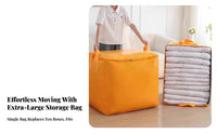 Thickened Material Large Capacity Moving Bag Tear-Resistant Extra Large Moving Bag Foldable for Renters, Homeowners, Dorm Room, Car Trunk