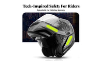 10 Pieces Reflective Er Versatile Nighttime Motorcycle Visibility Strip Weather Resistant Night Visibility Er for Motorcyclists, Cars