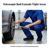 Telescopic Inspection Mirror Professional-Grade Grade Extendable Rotate Mirror Mechanic's Tool Non-Slip Grip for Car Repair