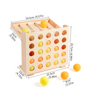 Educational Wooden Rebound Ball Game Interactive Bouncing Ball Game Skill-Based for Children