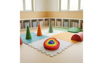 5 Pieces Foam-Like Heart-Shaped Stepping Stones Non-Slip Balance Stepping Stones Lightweight Toy Stable for Toddlers, Preschoolers, Kids, Playroom, Preschool, Sensory Room