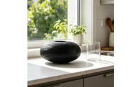 Vase with Glass Cup Soilless Growing Vase Sculptural Oval Bowl for Tabletop