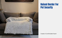 Paddeded Pet Couch Mat Non-Slip Base Paddeded Couch Bed Machine Launderable Soft Design for Felines
