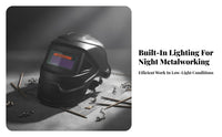 Anti-Glare Auto-Darkening Metal Joining Helmet Heat Resistant Automatic Metal Joining Hood Breathable Design for Polishing