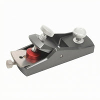 Compact Mini Hand Plane Gray Metal Finish Hand Plane Knurled Screws Mini Wood Planer Low-Height for Trimming, Smoothing