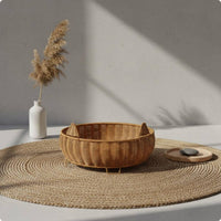 Woven Cat Bed Snug Pet Nest Bed Easy to Clean for Indoor