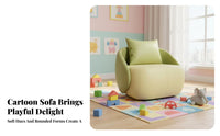 Adorable creature Design soft Character Armchair sturdy Foam Construction Soft Character Lounger children's Chair for young children, Infants, Preschoolers, storytime corner, Playroom, Bedroom, Living Room