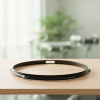 Black Drum Hoop with Six Holes Long-Lasting 6-Hole Drum Hoop Solid Counterhoop Heavy-Duty for Drummers