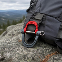 D-Shaped Carabiner Multi Functional D Shaped Carabiner Portable Gear Connector for Camping