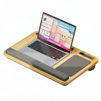 Lightweight Laptop Table for Bed Multi-Functional Cushioned Lap Desk Ergonomic Design for Students, Teleworking Workers, Car, Travel