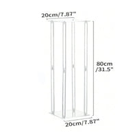 Modern Design Wedding Display Stand Stable Base Clear Display Riser Gold Finish for Ceremony, Reception