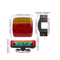 Multi-Function Tow Light Set Waterproof Rechargeable Truck Brake Lights Wireless Hauling Attachment Light Kit for Towing