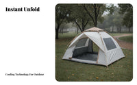 Waterproof Automatic Camping Tent Windproof Design Instant Quick-Setup Tent Wind Resistant Automatic Sun Shelter Protection for Families, Beginners, Overnight Trips, Picnics, Backyard, Beach