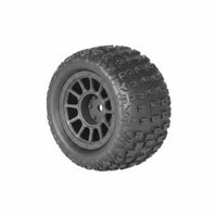 4 Pieces 1/18 Tire Set Rubber 1/18 Miniature Racer Wheel Tire Deep Groove Auto Part for Rough Terrain