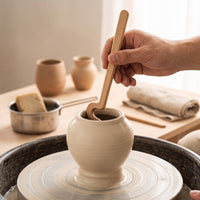 Pottery Shaping Tool Wooden Wheel Trimming Tool Professional Loop for Potters