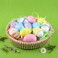 Easy to Paint Paintable Easter Egg Paintable Plastic Eggs Shatterproof Plastic Decorative Egg Lightweight for Children, Parties