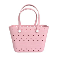 Easy to Clean Beach Tote Lightweight Tote Bag with Holes Washable Waterproof for Women, Families, Pool, Boat, Travel