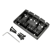 Rectangular Base Plate 4-String Bass Bridge Fixed Metal Bass Bridge