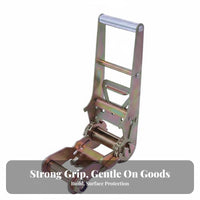 High Tensile Strength Ratchet Tightener Long-Lasting Tie-down Ratchet Easy to Use for Truck Drivers, Boat Owners, Trucks, Trailers
