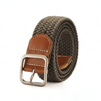 Braided Elastic Belt Comfortable Braided Stretch Belt Stylish Soft for Jeans, Everyday Wear