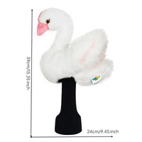 Swan Golf Head Cover Shielded Driver Head Cover Soft Sports Accessory Accessory