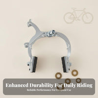 Hook-Type Caliper Brake High-Strength Iron Hook-Type Brake Calipers Street Bike Caliper Brakes Symmetrical Design Cycle