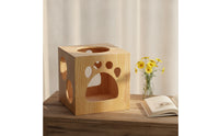 Cube Cat House Private Wooden Cat Box Sturdy Cats Furniture for Cats, Kittens