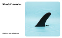 9 Inch Stand-up Paddleboard Fin Improves Stability Inflatable Paddle Board Fin Aquatic Activities Equipment Easy to Install
