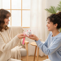 Soft Toy Cat Keychain Tiny-Cat Soft Toy Keychain Bag Charm Furry Pendant High-Quality for Girls, Backpack, Handbag