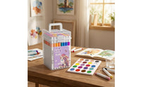 24 Pieces Non-Bleeding 24 Acrylic Markers No-Press Acrylic Marker Set Colored End Bands Art Supply Smooth Application for Drawing, Coloring
