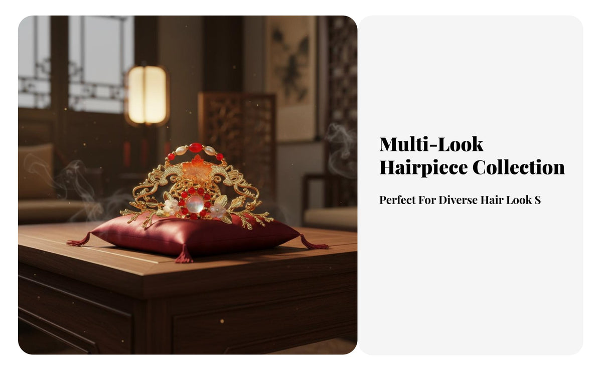 Traditional Chinese Dress Hair Crown Elegant Design Butterfly Flower Tiara Details Traditional Chinese Dress Hair Ornament for Women, Cosplayers