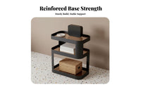 Space-Saving 2-Tier Nightstand Creamy aesthetic 2-Tier Accent Table Minimalist Design Home Furnishing adaptable Use for Apartment Dwellers, Interior Decorators, Bedroom, Small Spaces, Dorm Room, Entryway