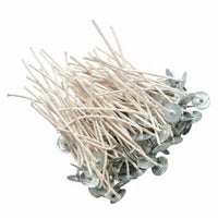 100 Pieces Low Smoke Pre-Waxed Candle Wicks Easy to Light DIY Candle Wick Kit for Workshops