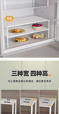 厨房冰箱置物架内部收纳神器分隔板架子可伸缩分层冰柜层板隔断格 【透气网格】长37-62CM 宽35CM 高15CM 单层