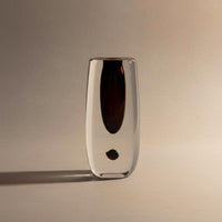 Tinted Glass Vase Minimalist Glass Vase Home Decor for Tabletop, Entryway