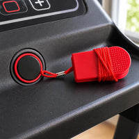 Red Treadmill Safety Key Large Size Treadmill Emergency Stop Key 3.2 Cm Corded Safety Clip