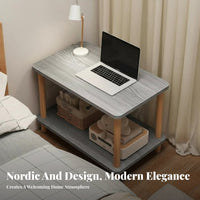 Space-Saving c-curved End Table Minimalist Design Storage Stand Multi-Functional Household Furniture adaptable Use for Apartment Dwellers, Home Workers, Students, Living Room, Next to Sofa, Small areas, Bedside