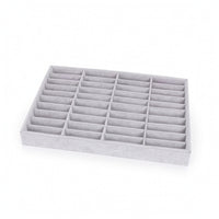 Jewelry Organizer Tray Suede-Like Jewelry Display Tray Open-Top Velvet for Women, Drawer, Dresser