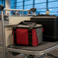 Camera Lighting Storage Bag Portable Camera Bag with Shoulder Strap-Lock Gear Case with Dividers for Photographers