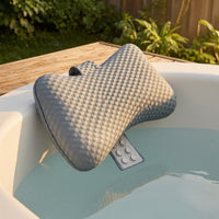 Bone Shaped Bath Pillow Breathable Bath Pillow with Suction Cups Quick Drying for Adults, Bathtub, Soaking Tub
