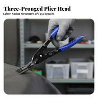 2 Pieces Plastic Rivet Remover Pliers Non-Slip Handle Car Fastener Clip Pliers