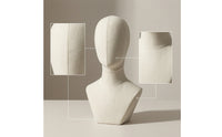 Cloth-coveredCovered Headwear Display Form Linen-Look Hairpiece Head Stand Neutral Hairpiece Stand Sturdy for Boutiques, Stylists, Studios, Home Organization